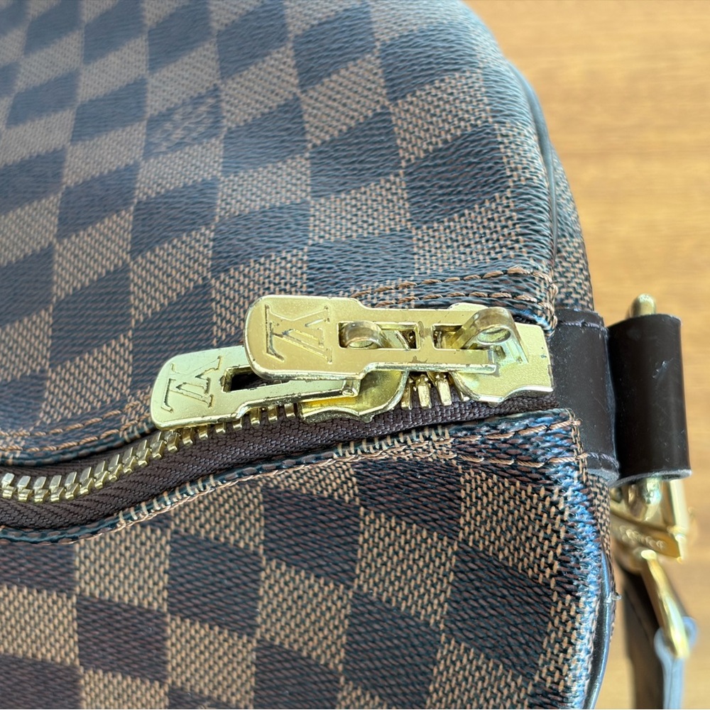 Louis Vuitton Brown Checkered Travel Bag - Picture 4 of 5